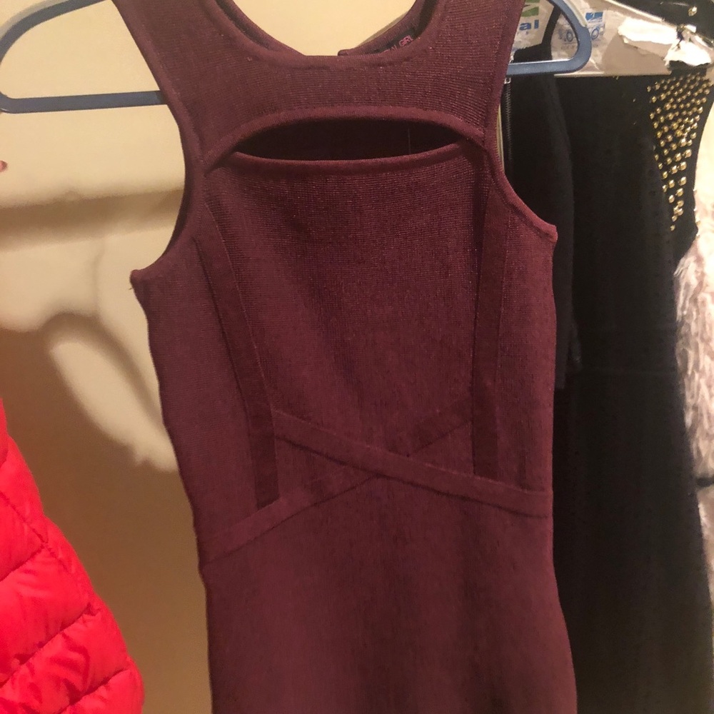BRAND NEW Maroon bandage dress